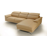 VIG Furniture Divani Casa Sura - Modern Camel Leather Right Facing Sectional Sofa VGBNS-1812-CML-RAF