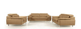 VIG Furniture Divani Casa Grange - Modern Camel Leather Sofa Set VGBNS-2116-SET-CAMEL