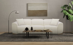 VIG Furniture Divani Casa Hagerty - Modern Off-White Fabric Sofa With 2 Power Recliners VGKV-KM.6035-OW