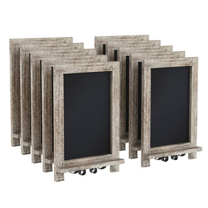 English Elm Canterbury Elegant Set of 10 Tabletop Magnetic Chalkboards with Scrolled Legs for Home or Business Weathered Brown 9.5"W x 1.88"D x 14"H 10-HFKHD-GDI-CRE8-322315-GG