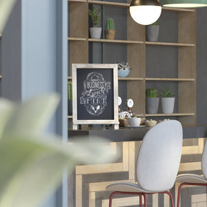 English Elm Canterbury Elegant Set of 10 Tabletop Magnetic Chalkboards with Scrolled Legs for Home or Business Weathered Brown 12"W x 1.88"D x 17"H 10-HFKHD-GDI-CRE8-822315-GG