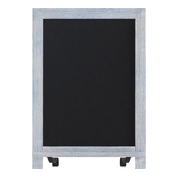 English Elm Canterbury Elegant Set of 10 Tabletop Magnetic Chalkboards with Scrolled Legs for Home or Business Rustic Blue 12"W x 1.88"D x 17"H 10-HFKHD-GDIS-CRE8-422315-GG