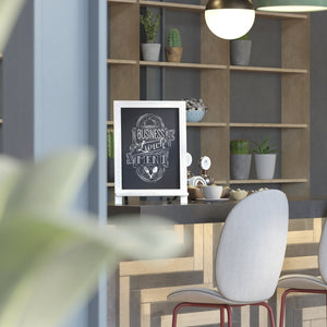 English Elm Canterbury Elegant Set of 10 Tabletop Magnetic Chalkboards with Scrolled Legs for Home or Business White Wash 12"W x 1.88"D x 17"H 10-HFKHD-GDIS-CRE8-522315-GG