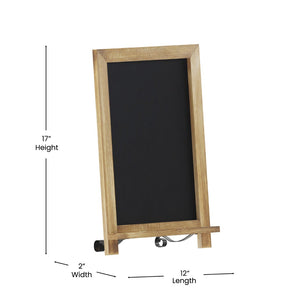 English Elm Canterbury Elegant Set of 10 Tabletop Magnetic Chalkboards with Scrolled Legs for Home or Business Torched Brown 12"W x 1.88"D x 17"H 10-HFKHD-GDIS-CRE8-622315-GG