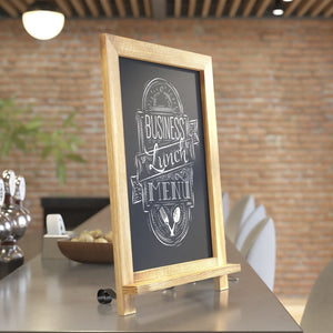 English Elm Canterbury Elegant Set of 10 Tabletop Magnetic Chalkboards with Scrolled Legs for Home or Business Torched Brown 12"W x 1.88"D x 17"H 10-HFKHD-GDIS-CRE8-622315-GG