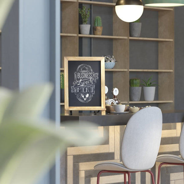 English Elm Canterbury Elegant Set of 10 Tabletop Magnetic Chalkboards with Scrolled Legs for Home or Business Torched Brown 12"W x 1.88"D x 17"H 10-HFKHD-GDIS-CRE8-622315-GG