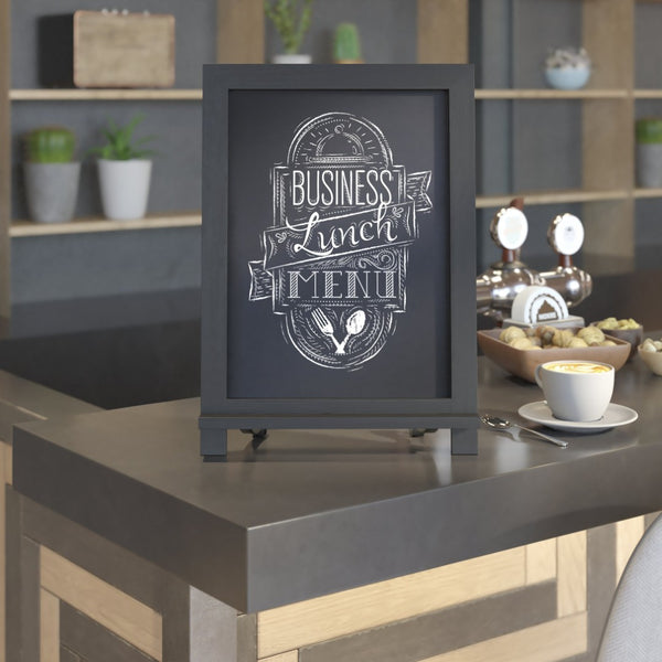 English Elm Canterbury Elegant Set of 10 Tabletop Magnetic Chalkboards with Scrolled Legs for Home or Business Black 12"W x 1.88"D x 17"H 10-HFKHD-GDIS-CRE8-722315-GG