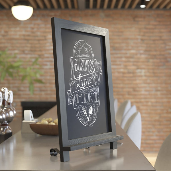 English Elm Canterbury Elegant Set of 10 Tabletop Magnetic Chalkboards with Scrolled Legs for Home or Business Black 12"W x 1.88"D x 17"H 10-HFKHD-GDIS-CRE8-722315-GG