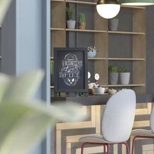 English Elm Canterbury Elegant Set of 10 Tabletop Magnetic Chalkboards with Scrolled Legs for Home or Business Black 12"W x 1.88"D x 17"H 10-HFKHD-GDIS-CRE8-722315-GG