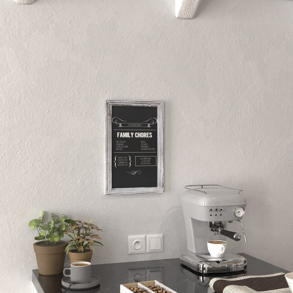 English Elm Canterbury Magnetic Chalkboard Sign Set of 10 - Versatile Wall-Mount Memo Boards for Home & Business White Wash 11"W x 0.75"D x 17"H 10-HGWA-GDIS-CRE8-662315-GG