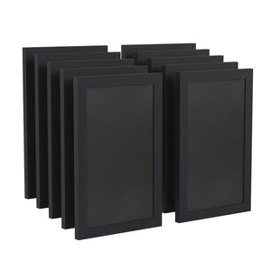 English Elm Canterbury Magnetic Chalkboard Sign Set of 10 - Versatile Wall-Mount Memo Boards for Home & Business Rustic Black 11"W x 0.75"D x 17"H 10-HGWA-GDIS-CRE8-862315-GG
