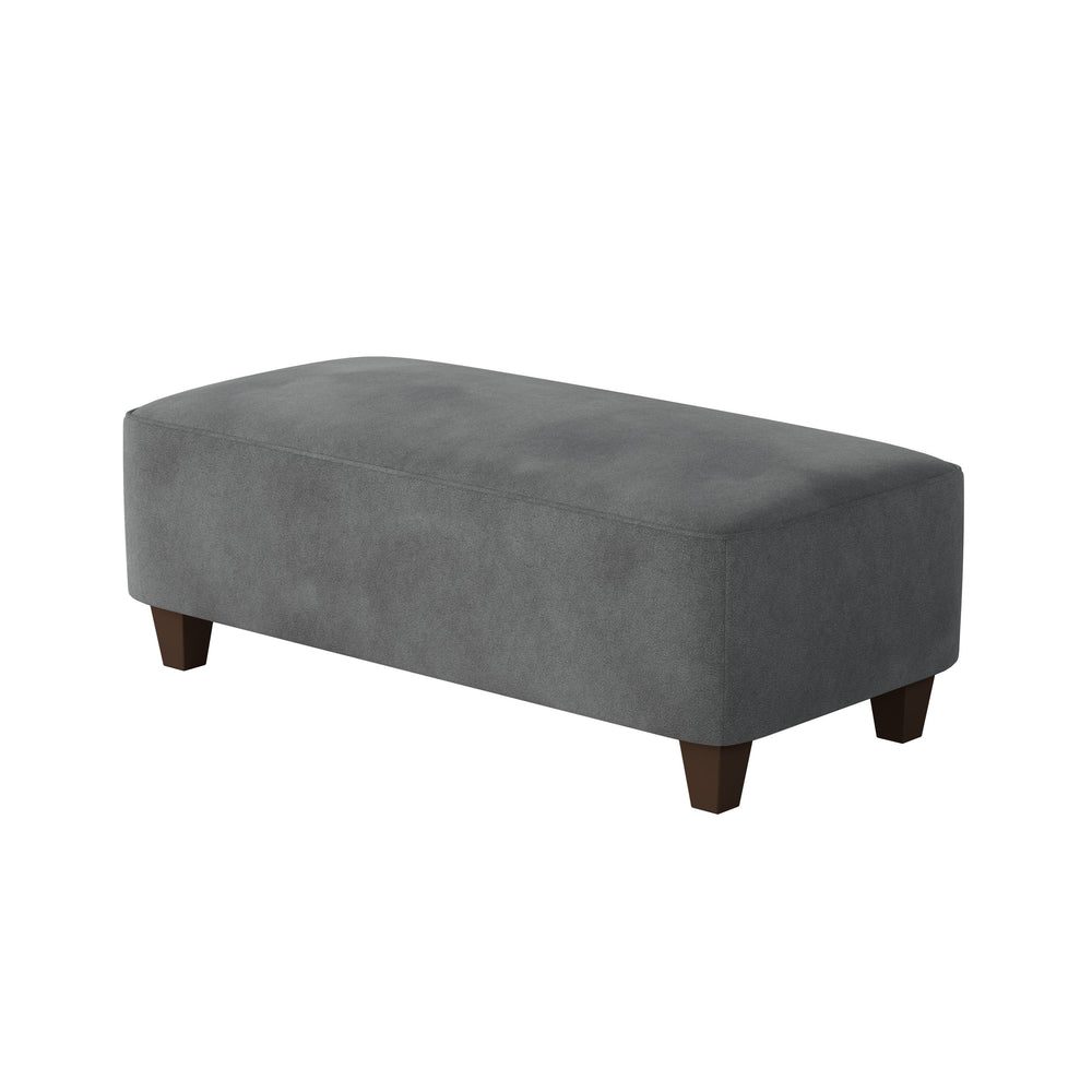 Fusion Bella Asphalt Cocktail Ottoman - Stylish, Durable Padded Centerpiece For Family Friendly Living Spaces Grey W,100% Polyester 100-c Bella Asphalt Cocktail Ottoman