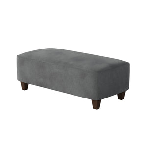 Fusion Bella Asphalt Cocktail Ottoman - Stylish, Durable Padded Centerpiece For Family Friendly Living Spaces Grey W,100% Polyester 100-c Bella Asphalt Cocktail Ottoman