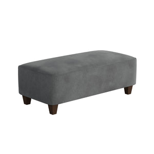 Fusion Bella Asphalt Cocktail Ottoman - Stylish, Durable Padded Centerpiece For Family Friendly Living Spaces Grey W,100% Polyester 100-c Bella Asphalt Cocktail Ottoman