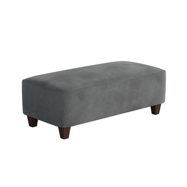 Fusion Bella Asphalt Cocktail Ottoman - Stylish, Durable Padded Centerpiece For Family Friendly Living Spaces Grey W,100% Polyester 100-c Bella Asphalt Cocktail Ottoman