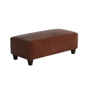 Fusion Bella Burnt Orange Cocktail Ottoman - Stylish, Durable, Padded Centerpiece For Sitting And Serving Burnt Orange W,100% Polyester 100-c Bella Burnt Orange Cocktail Ottoman