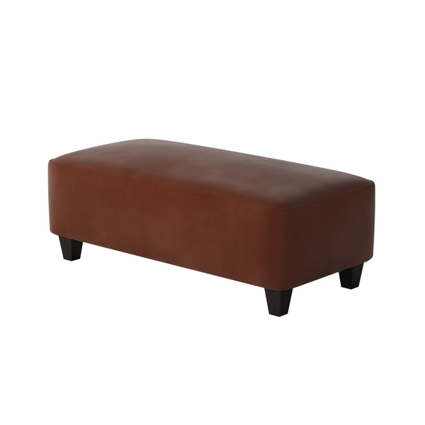 Fusion Bella Burnt Orange Cocktail Ottoman - Stylish, Durable, Padded Centerpiece For Sitting And Serving Burnt Orange W,100% Polyester 100-c Bella Burnt Orange Cocktail Ottoman