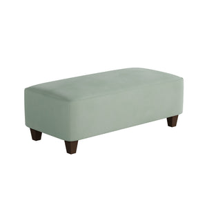Fusion Bella Eucalyptus Cocktail Ottoman - Stylish, Padded Centerpiece For Seating And Relaxation In Green Green W,100% Polyester 100-c Bella Eucalyptus Cocktail Ottoman