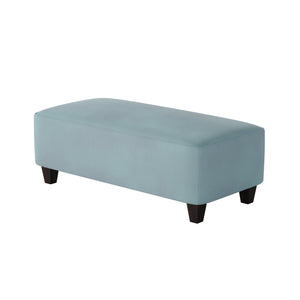 Fusion Bella Skylight Cocktail Ottoman - Stylish, Durable Padded Centerpiece With Fun Pattern & Coffee Legs Blue W,100% Polyester 100-c Bella Skylight Cocktail Ottoman