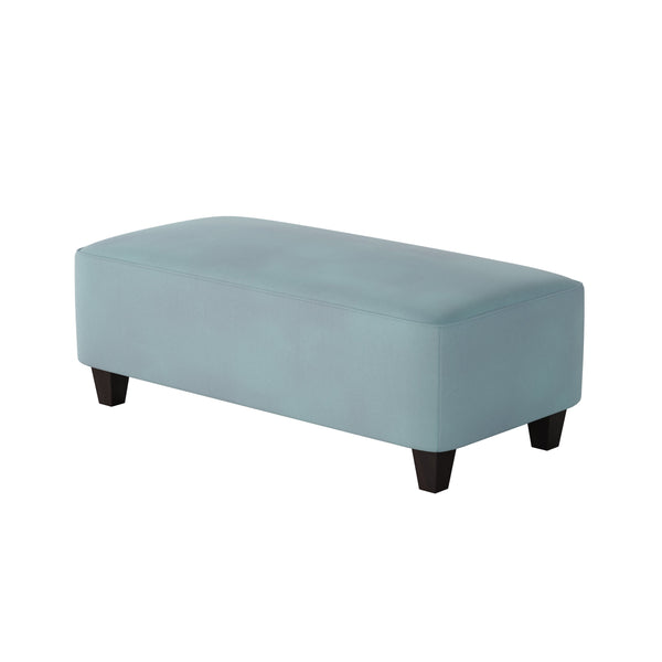 Fusion Bella Skylight Cocktail Ottoman - Stylish, Durable Padded Centerpiece With Fun Pattern & Coffee Legs Blue W,100% Polyester 100-c Bella Skylight Cocktail Ottoman