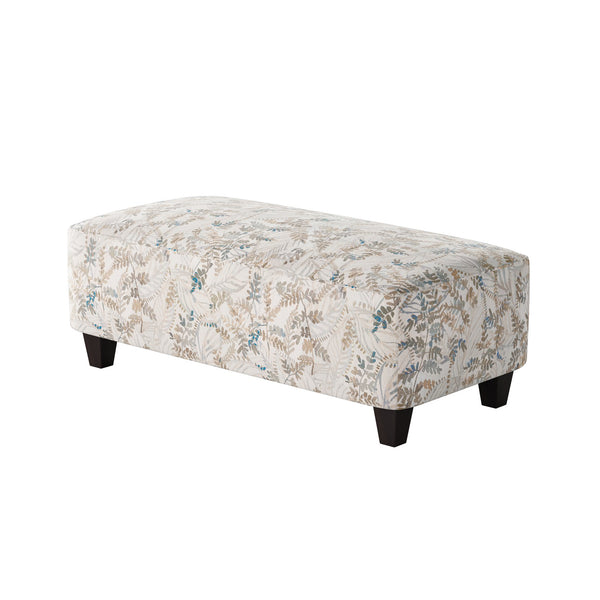 Fusion Fetty Citrus Cocktail Ottoman - Stylish, Padded Centerpiece For Family Spaces With Fun Pattern Multi S,96% Polyester,4% Linen 100-c Fetty Citrus Cocktail Ottoman