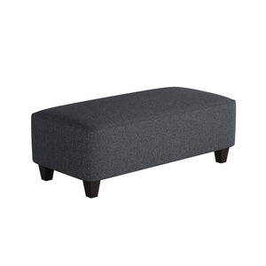 Fusion Truth Or Dare Navy Cocktail Ottoman - Stylish, Durable Padded Centerpiece For Living Room Comfort Blue Ws,100% Polypropylene 100-c Truth Or Dare Navy Cocktail Ottoman