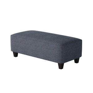 Fusion Sugarshack Navy Stylish Cocktail Ottoman With Padded Sides For Family-friendly Comfort And Fun Design Blue Ws,100% Polypropylene 100-c Sugarshack Navy Cocktail Ottoman