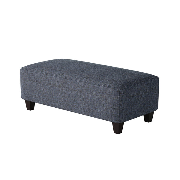 Fusion Sugarshack Navy Stylish Cocktail Ottoman With Padded Sides For Family-friendly Comfort And Fun Design Blue Ws,100% Polypropylene 100-c Sugarshack Navy Cocktail Ottoman