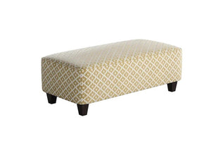 Fusion Owen Straw Stylish Cocktail Ottoman With Padded Sides, Fun Pattern & Durable Design For Your Home Multi Ws ,99% Polypropylene,1% Polyester 100-c Owen Straw Cocktail Ottoman
