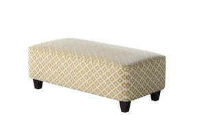 Fusion Owen Straw Stylish Cocktail Ottoman With Padded Sides, Fun Pattern & Durable Design For Your Home Multi Ws ,99% Polypropylene,1% Polyester 100-c Owen Straw Cocktail Ottoman