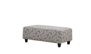 Fusion Stanley Skoog Smoke Cocktail Ottoman - Stylish, Child-safe, Versatile Seating & Serving Centerpiece Grey W ,100% Polyester 100 Skoog Smoke Cocktail Ottoman
