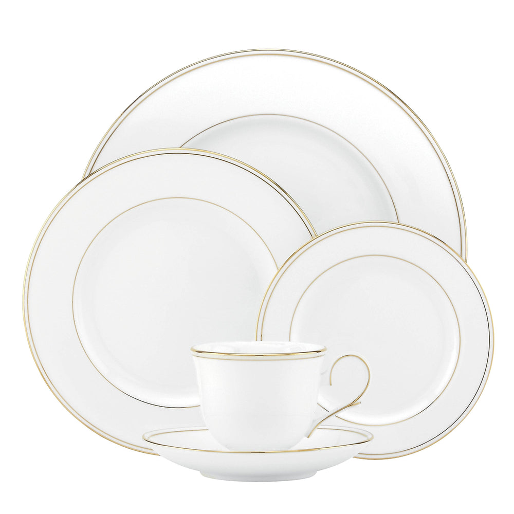 Lenox Federal Porcelain Place Setting with 24 Karat Gold Rim for Elegant Dining Tables 100191602