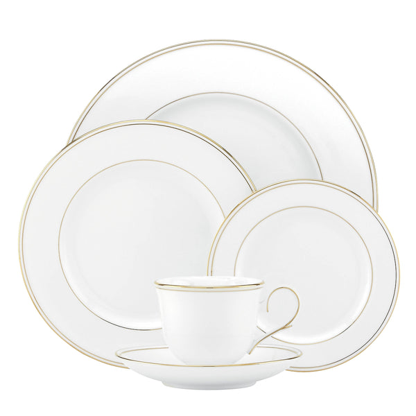 Lenox Federal Porcelain Place Setting with 24 Karat Gold Rim for Elegant Dining Tables 100191602