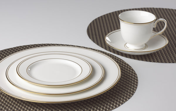 Lenox Federal Porcelain Place Setting with 24 Karat Gold Rim for Elegant Dining Tables 100191602
