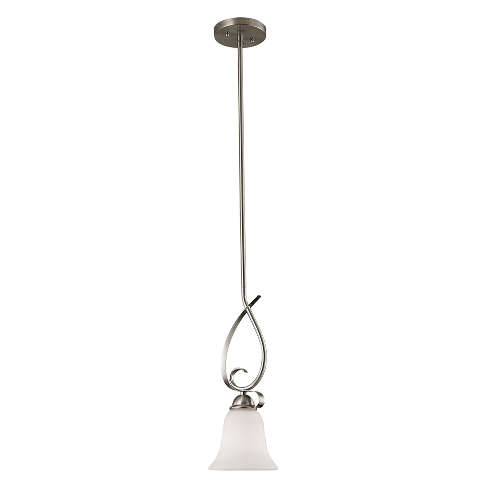 Thomas Lighting Brighton Forged Metal Mini Pendant Light Brushed Nickel Finish for Kitchen Islands 1001PS/20