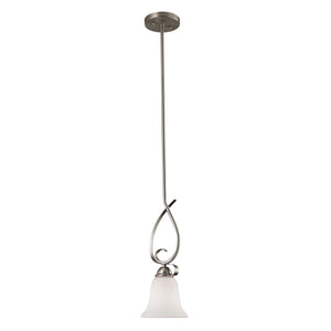 Thomas Lighting Brighton Forged Metal Mini Pendant Light Brushed Nickel Finish for Kitchen Islands 1001PS/20
