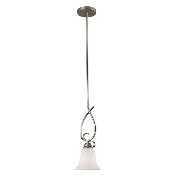 Thomas Lighting Brighton Forged Metal Mini Pendant Light Brushed Nickel Finish for Kitchen Islands 1001PS/20