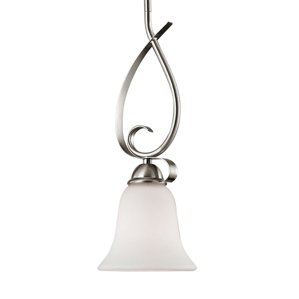 Thomas Lighting Brighton Forged Metal Mini Pendant Light Brushed Nickel Finish for Kitchen Islands 1001PS/20