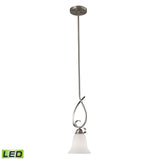 Brighton 6'' Wide 1-Light Mini Pendant - Brushed Nickel - Includes LED Bulb 1001PS/20-LED Thomas