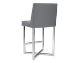 Howard Counter Stool - Stainless Steel - Grey 100219 Sunpan