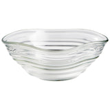 Wavelet Bowl Clear 10022 Cyan Design