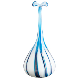 Dulcet Vase Blue and White 10026 Cyan Design