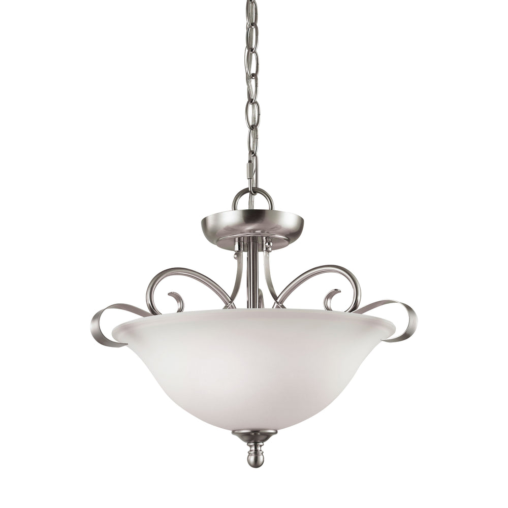 Brighton 16'' Wide 2-Light Semi Flush Mount - Brushed Nickel 1002CS/20 Thomas