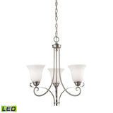 Brighton 20'' Wide 3-Light Chandelier - Brushed Nickel - Includes LED Bulb 1003CH/20-LED Thomas