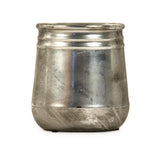 Distressed Metallic Silver Vase (10040S A840) Zentique