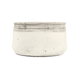 Distressed White Bowl (10041L A25A) Zentique