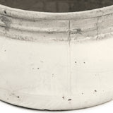 Distressed White Bowl (10041L A25A) Zentique