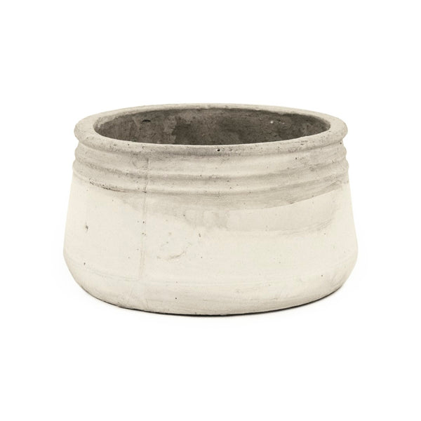 Distressed White Bowl (10041S A25A) Zentique