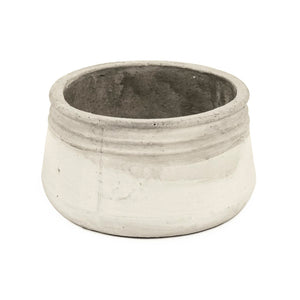 Distressed White Bowl (10041S A25A) Zentique