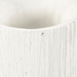 Distressed White Vase (10043L A148) Zentique